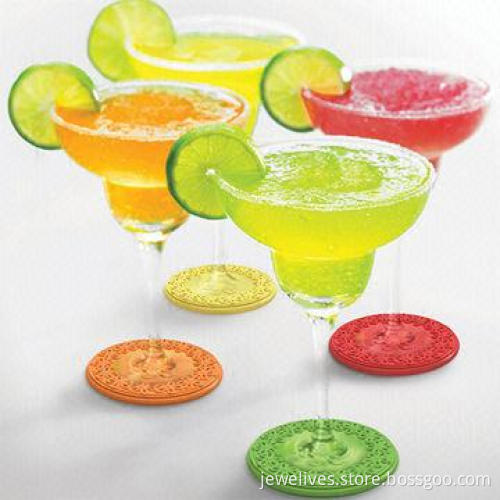 Silicone glass coasters